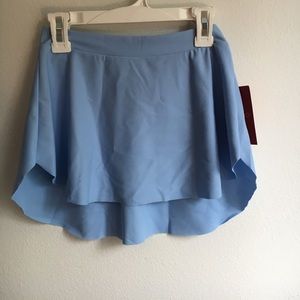 Capezio NWT small call back ballet skirt sky blue