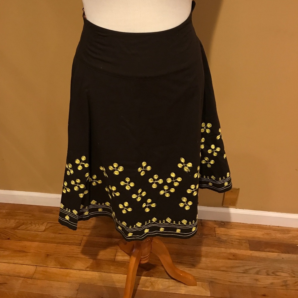 Cotton Midi Skirt