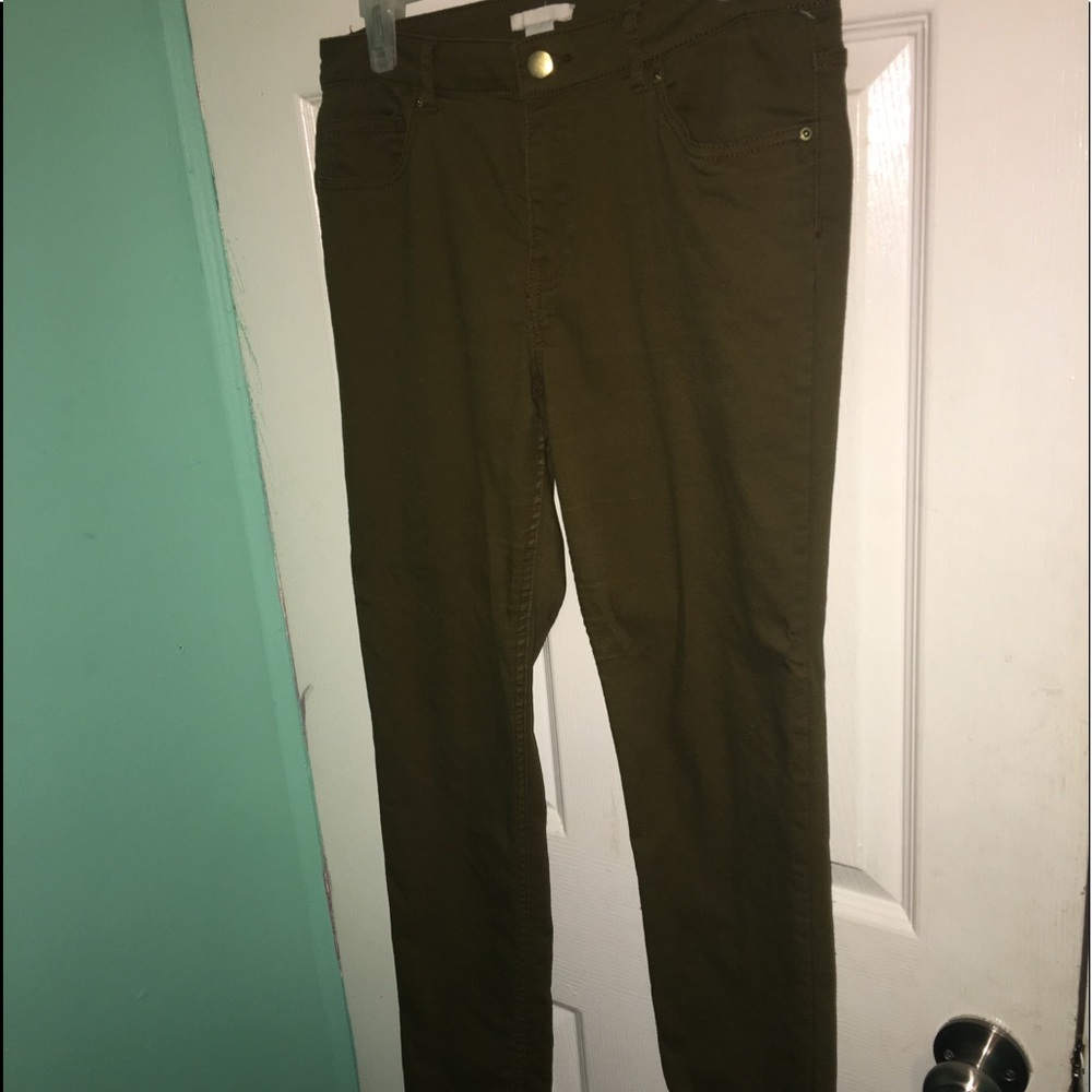 Dark Green Jeans