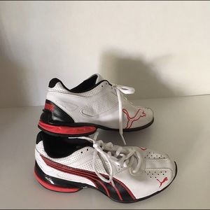 Puma Sneakers Red Black and White Trainers