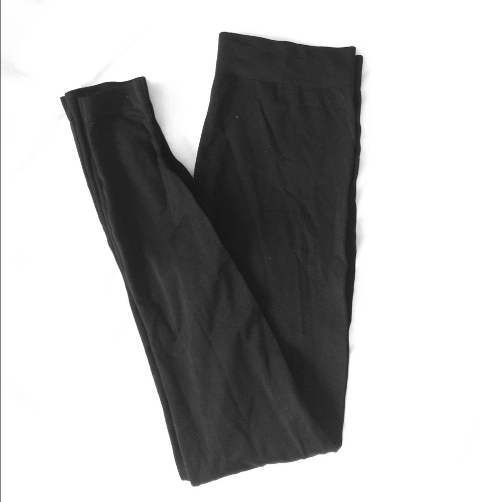 Black Leggings 95% Nylon 5% Spandex Size S/M