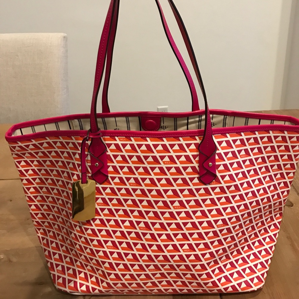 Ralph Lauren canvas/plastic bag