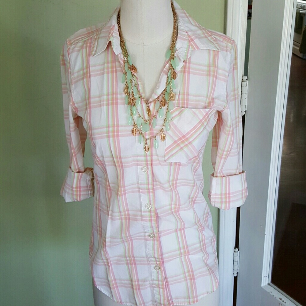 Plaid button down