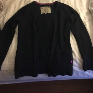 Navy Wool Cardigan