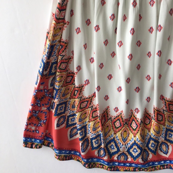 SEE SECOND LISTING ❇️ Lace Up Back Printed Dress - Picture 4 of 4