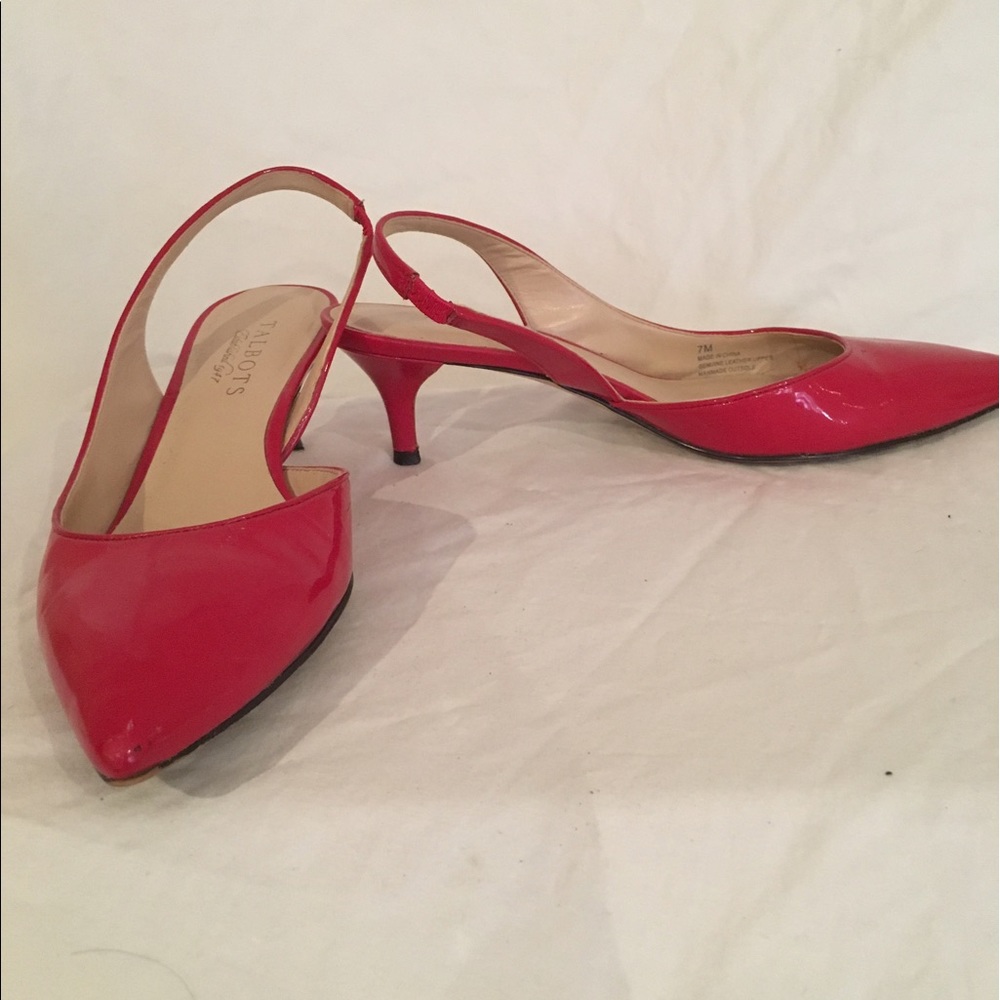 Sling back heel