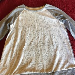 Women's grey and cream size L women's sweater