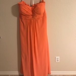 Christina Wu formal coral dress