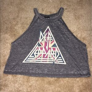 def leppard crop top