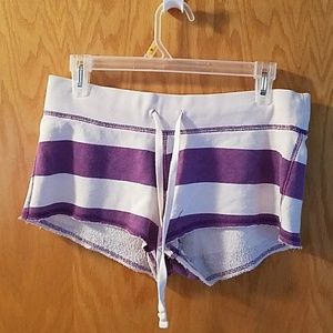 purple pink brand sleep shorts