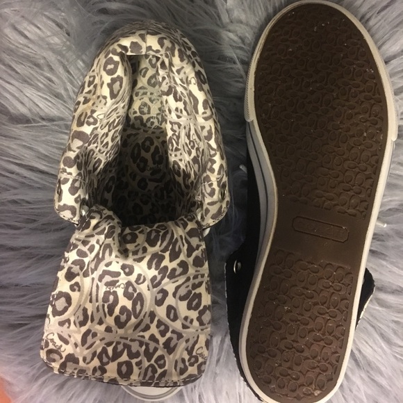 High top coach sneakers size 7 - Picture 4 of 4