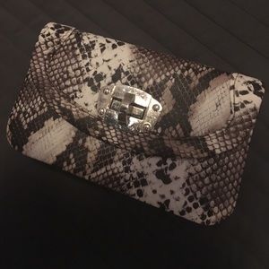 Snake skin (synthetic) clutch #NWT