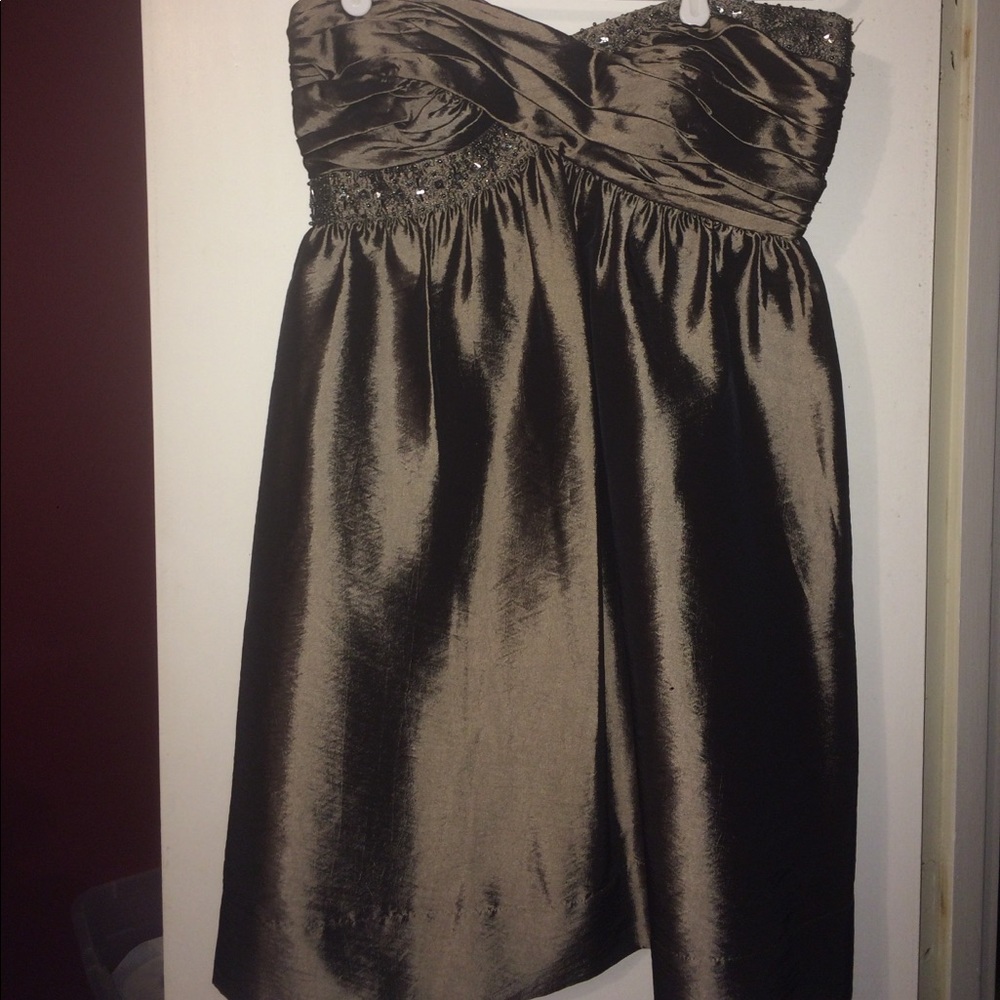 London Times strapless dress