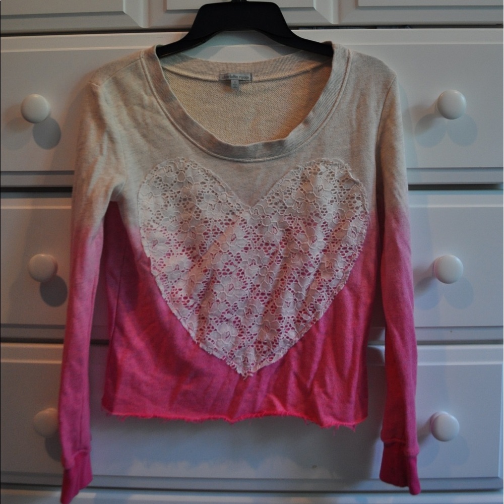 Ombré crew neck sweater