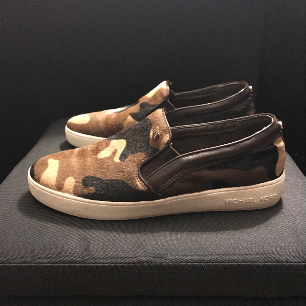 Michael Kors Camo slip ons