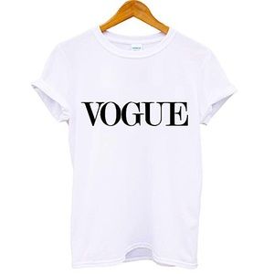 Black and white VOGUE t-shirt