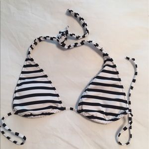 Striped bikini top