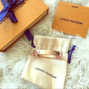 LOUIS VUITTON Rose Gold Nanogram Cuff