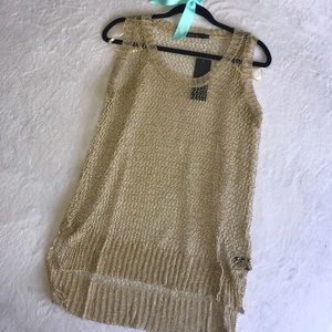 Metallic Mesh top