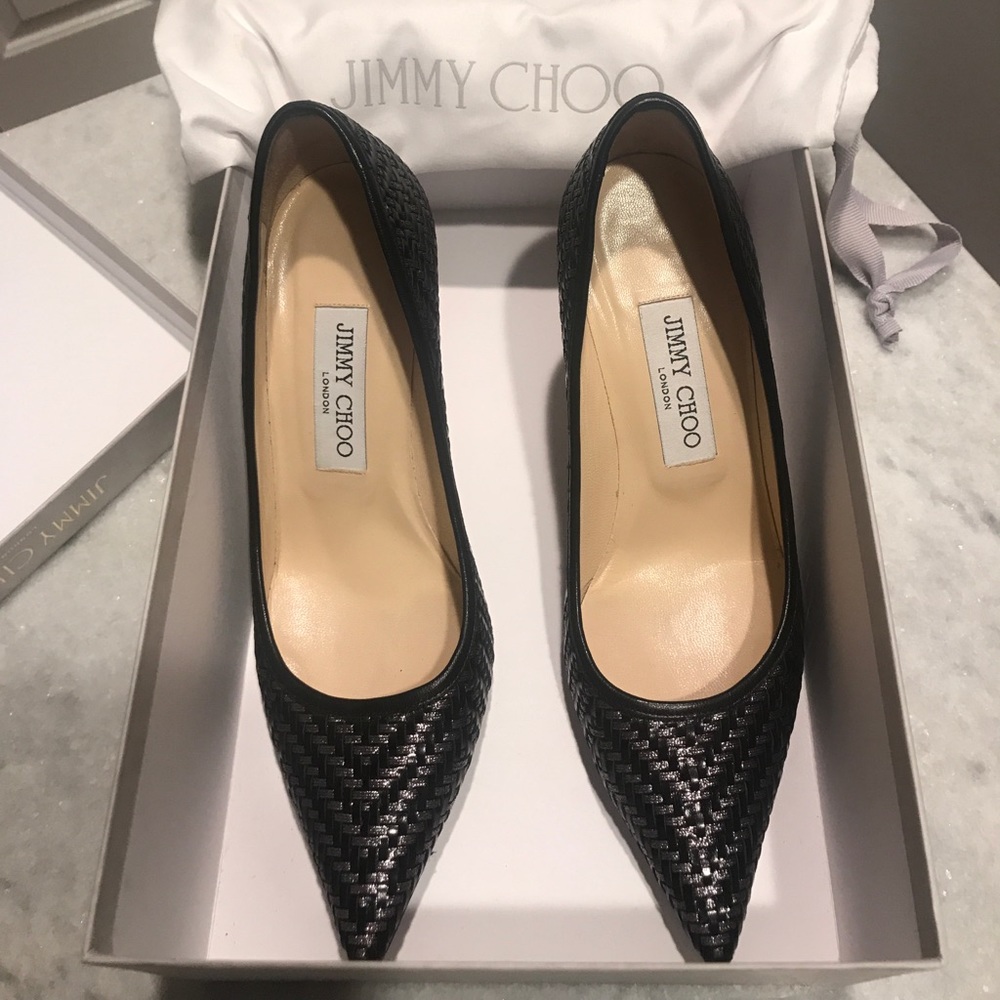Jimmy Choo 36.5 black/anthracite heels 151 Agnes
