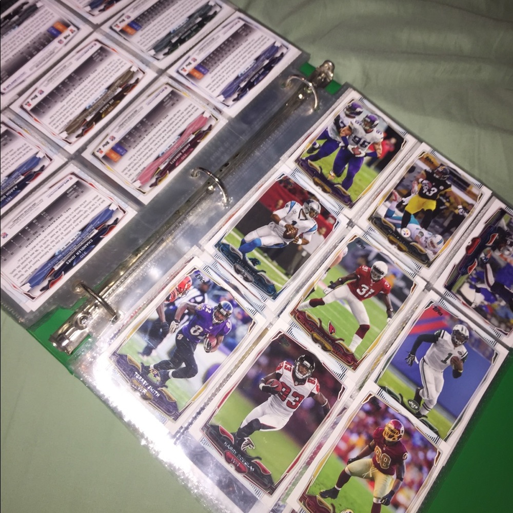 150+ football trading cards!!