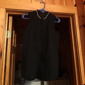 J. Crew dress top-sleeveless.