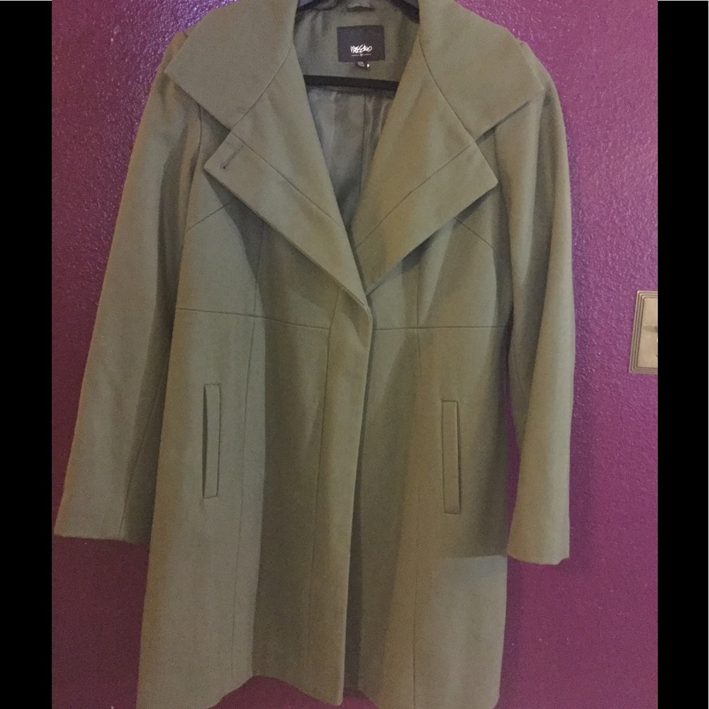 Plus size wool blend coat