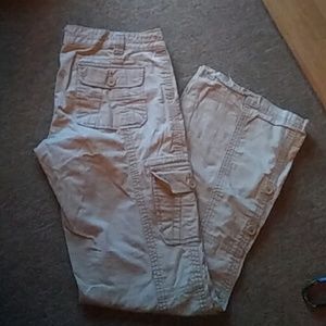 Khaki light weight cargo pants