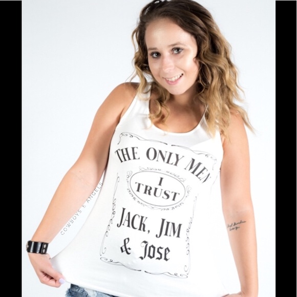 THE ONLY MEN I TRUST TANK - IVORY - Picture 3 of 3