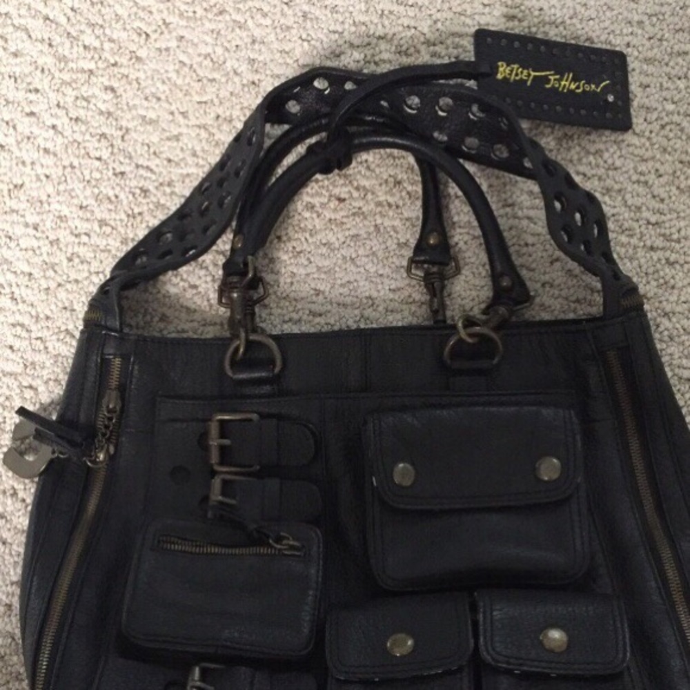 Betsey Johnson black Leather purse