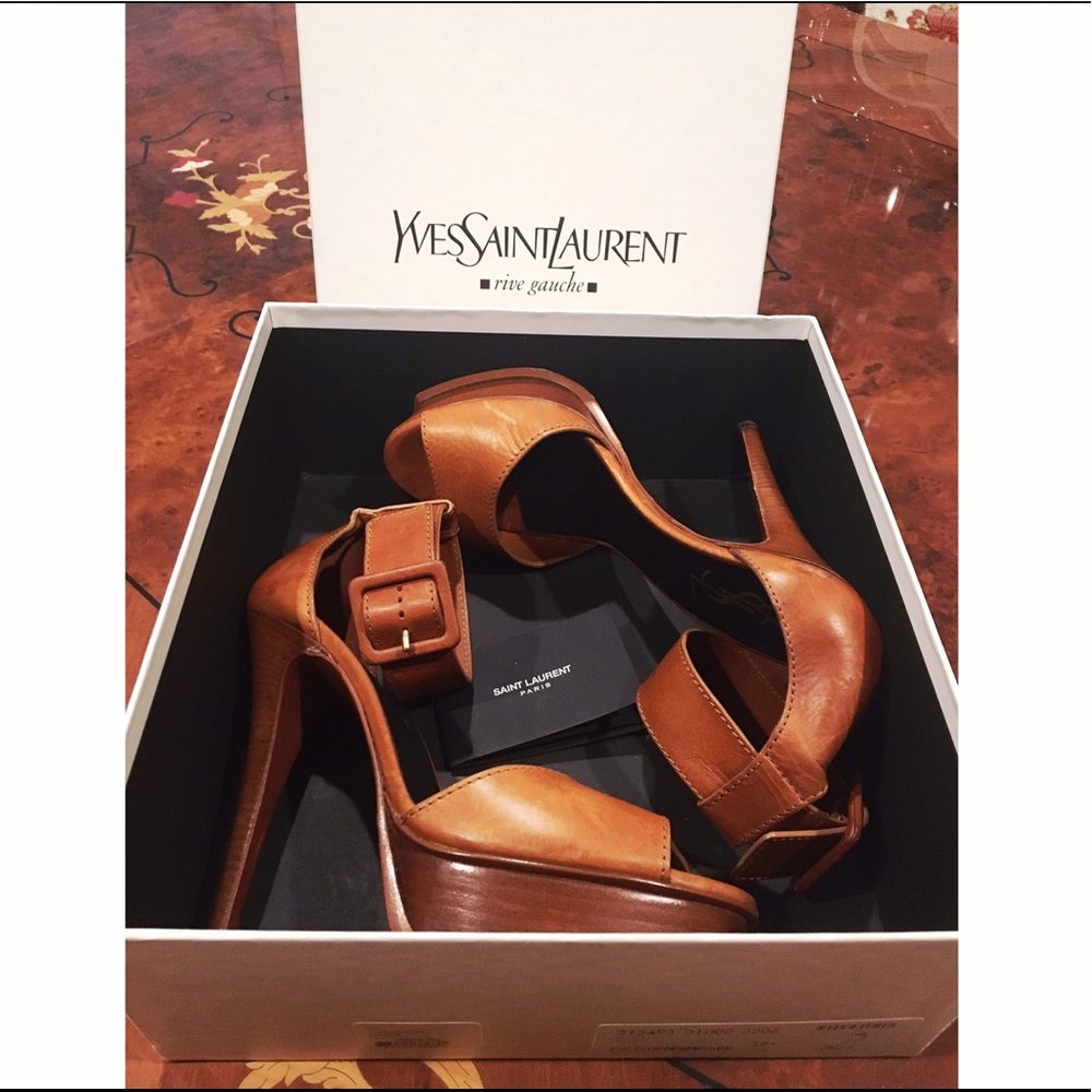 YSL Saint Laurent Tribute Heel Sandals