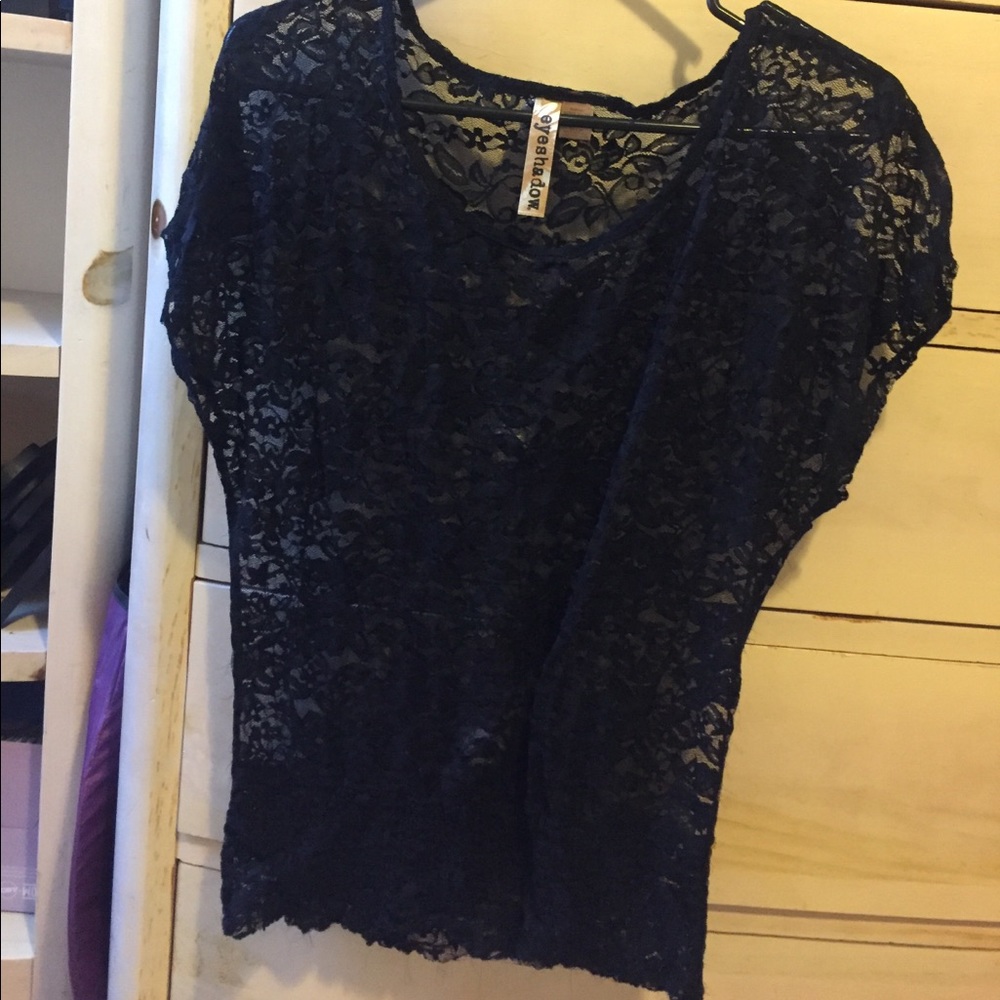Black lace top