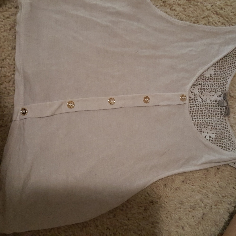 Cute button up crop top