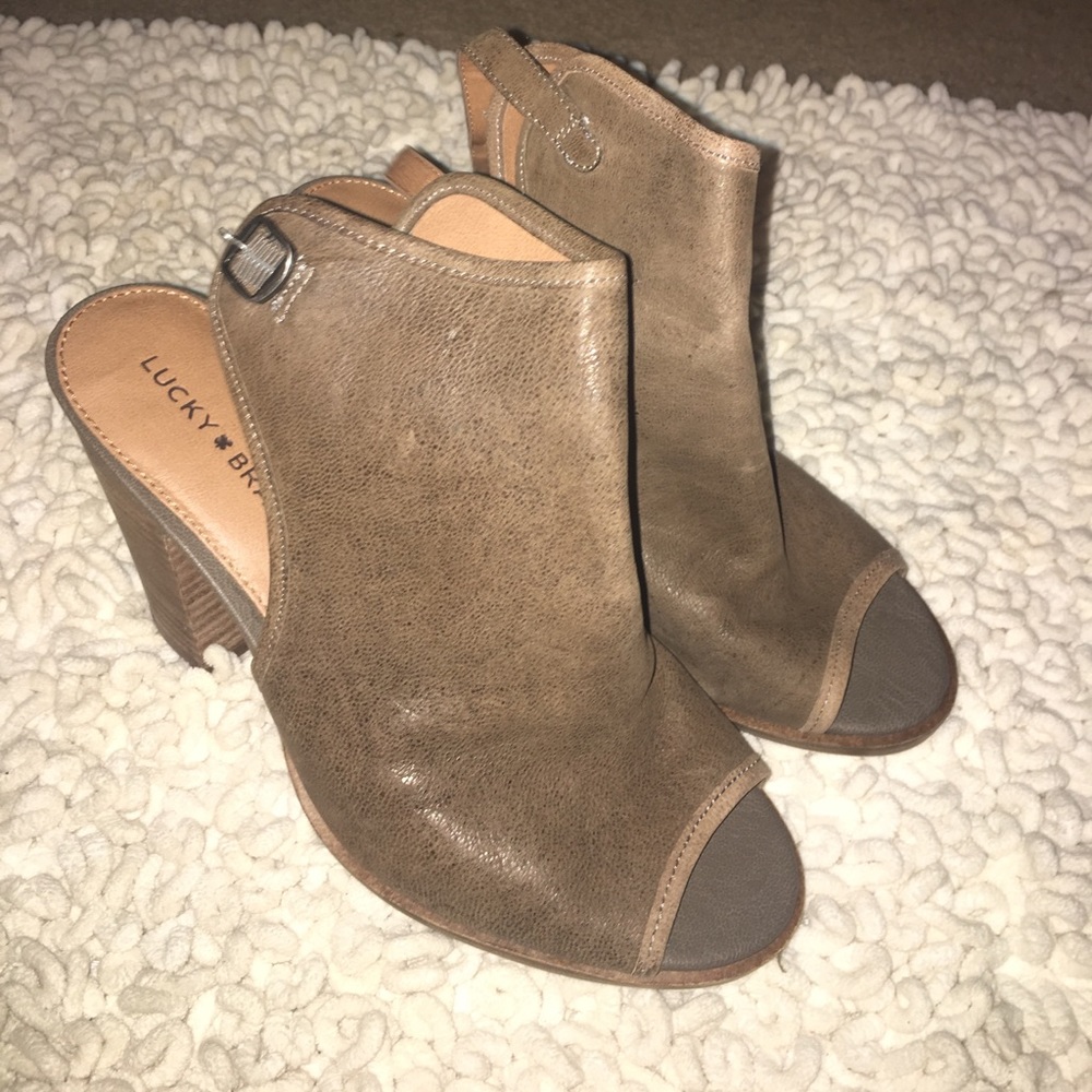 Lucky Brand Open Toe Wedges