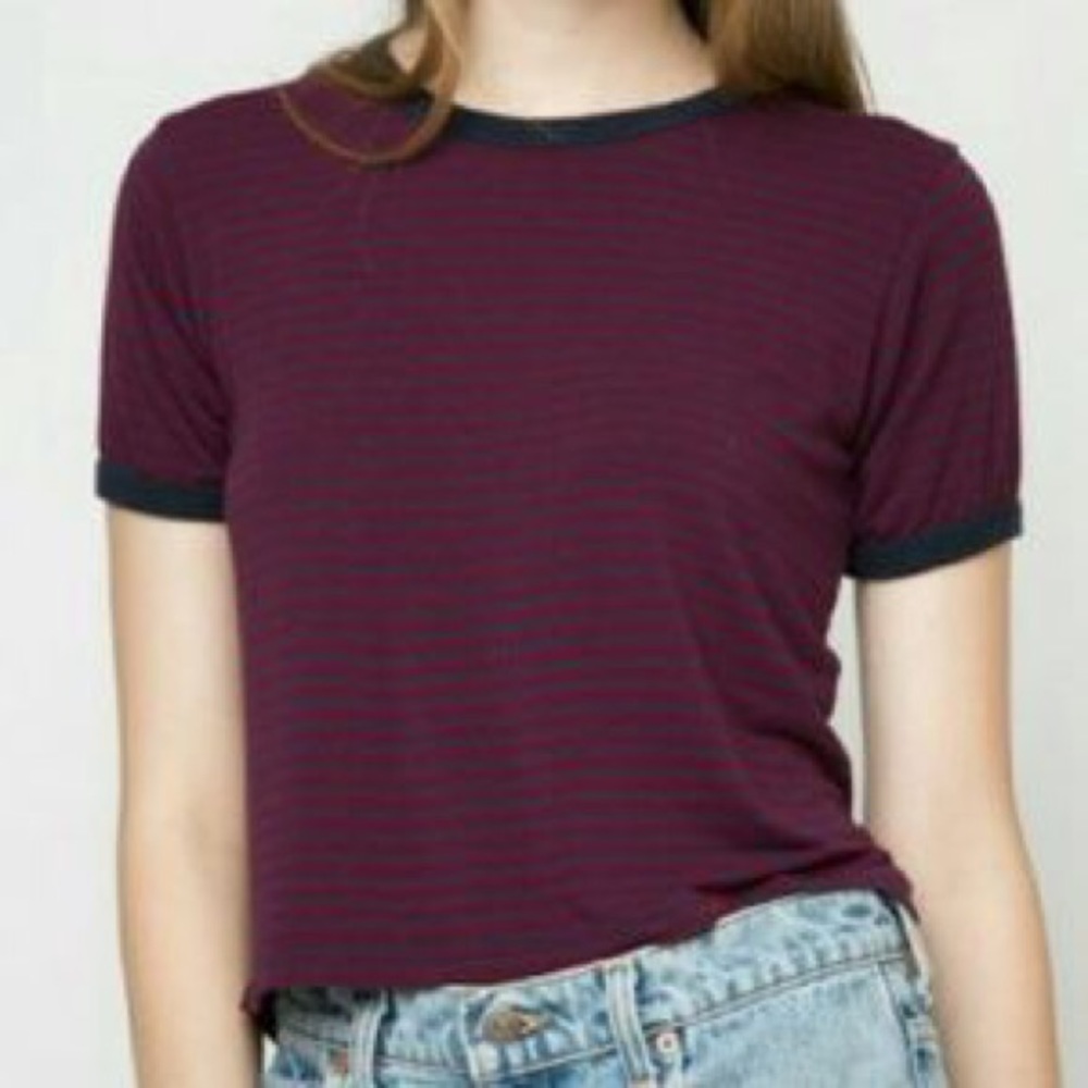 Brandy Melville Maroon Tee - Picture 1 of 3