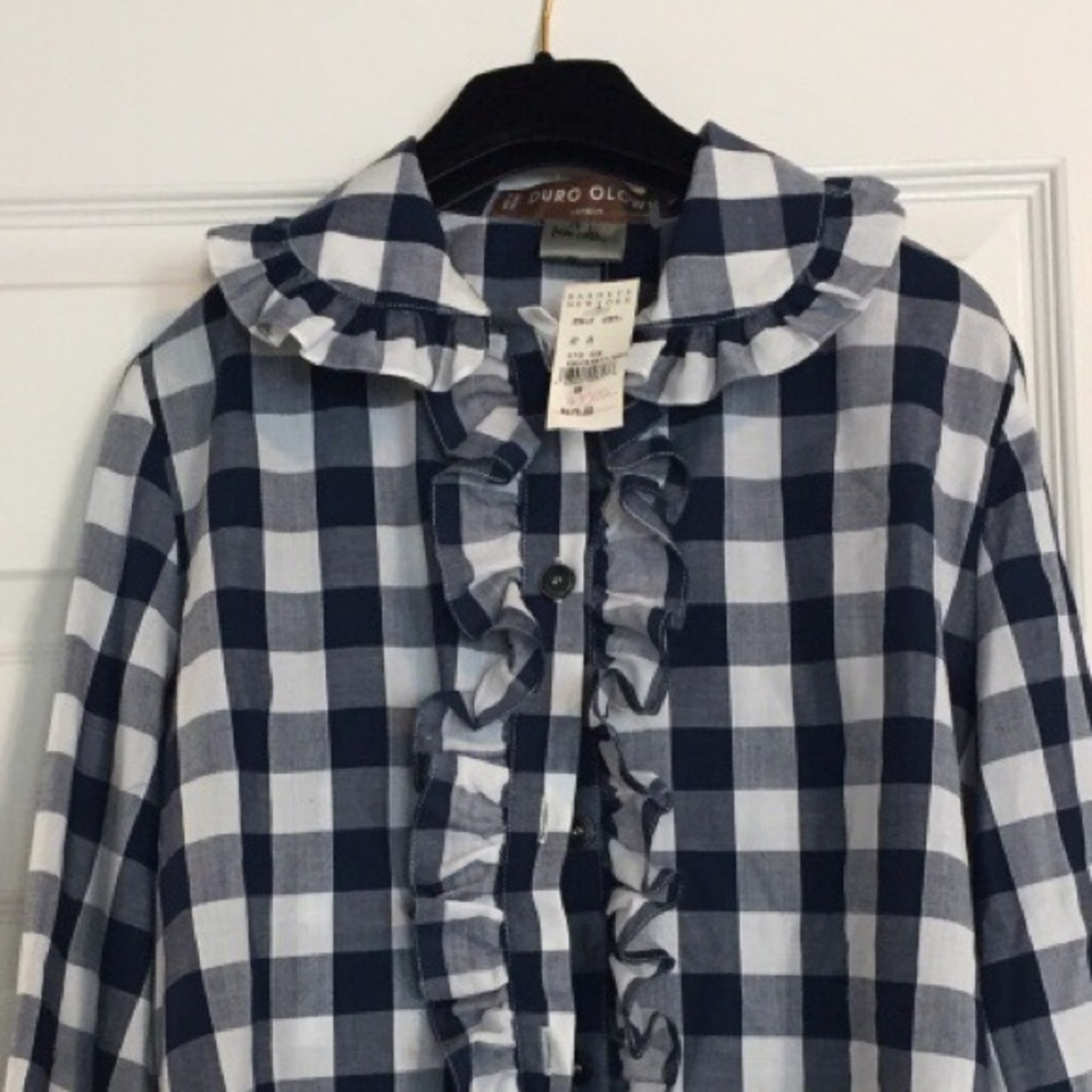 Duro Olowu checkered blouse