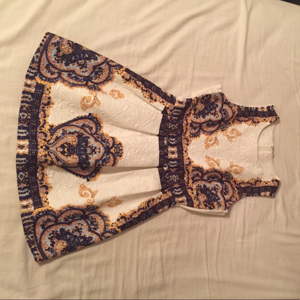 White A-line dress