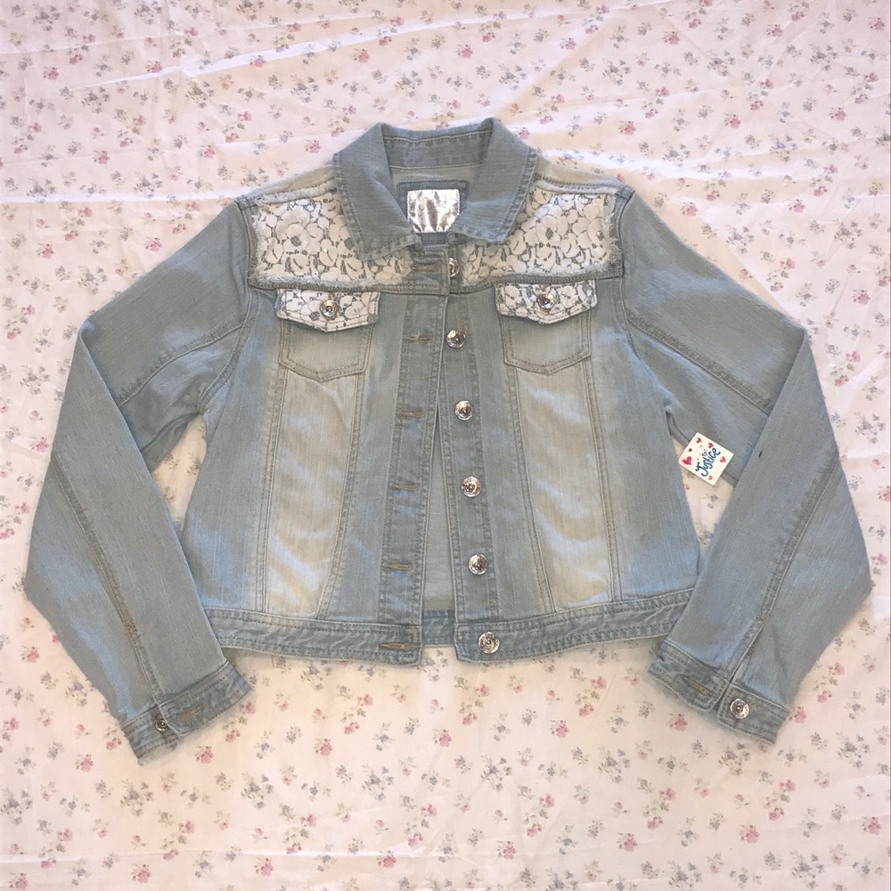 Justice Embroidered Denim Jacket