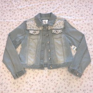 Justice Embroidered Denim Jacket