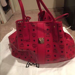 Red Mcm hobo bag brand new never worn