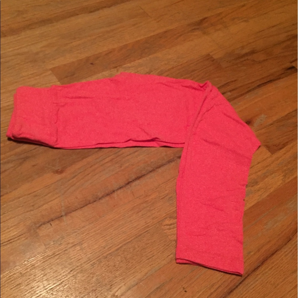 LuLaRoe Tween leggings heather red/orange NWT