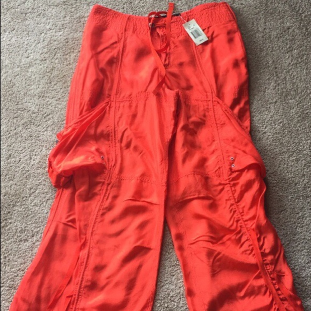 Orange Silk Ralph Lauren Pant