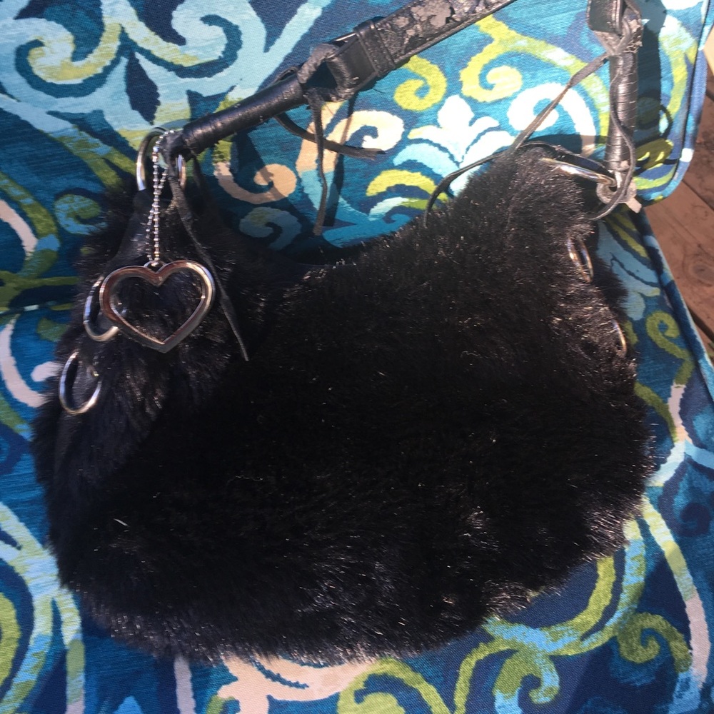 Faux fur purse