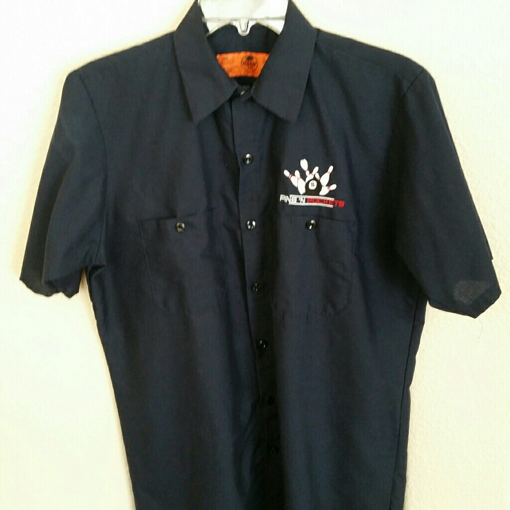 Red Kap uniform shirt ~ "Pins & Pockets"