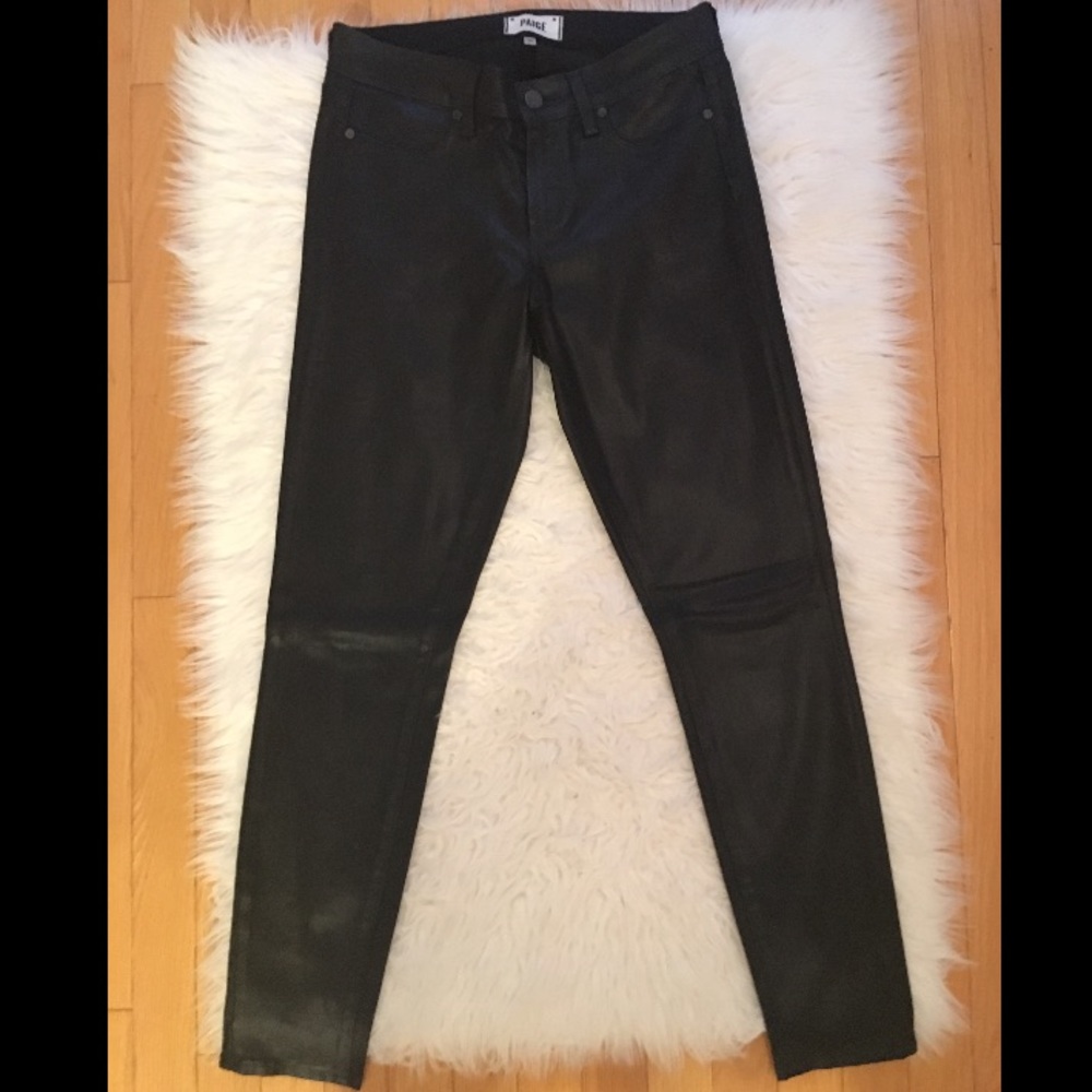Paige Premium Denim Black Coated size 28