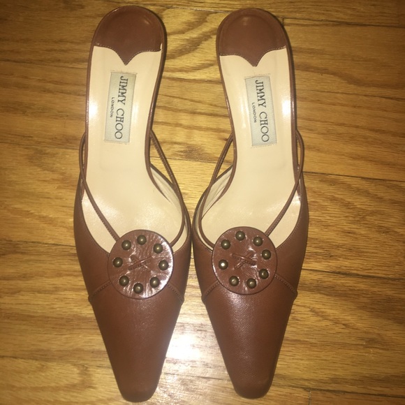 Jimmy Choo Shoes - Jimmy Choo Brown slides size 39 US 8/7.5