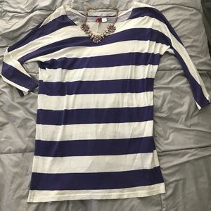 Striped long tee