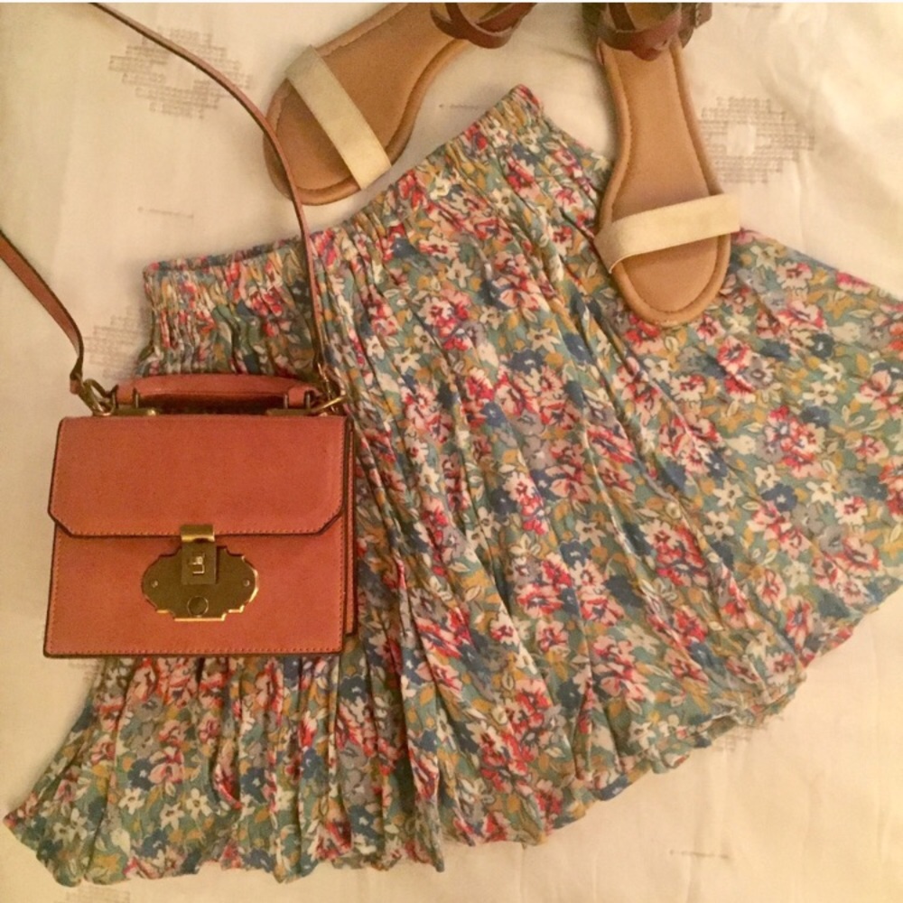 Floral Skater skirt