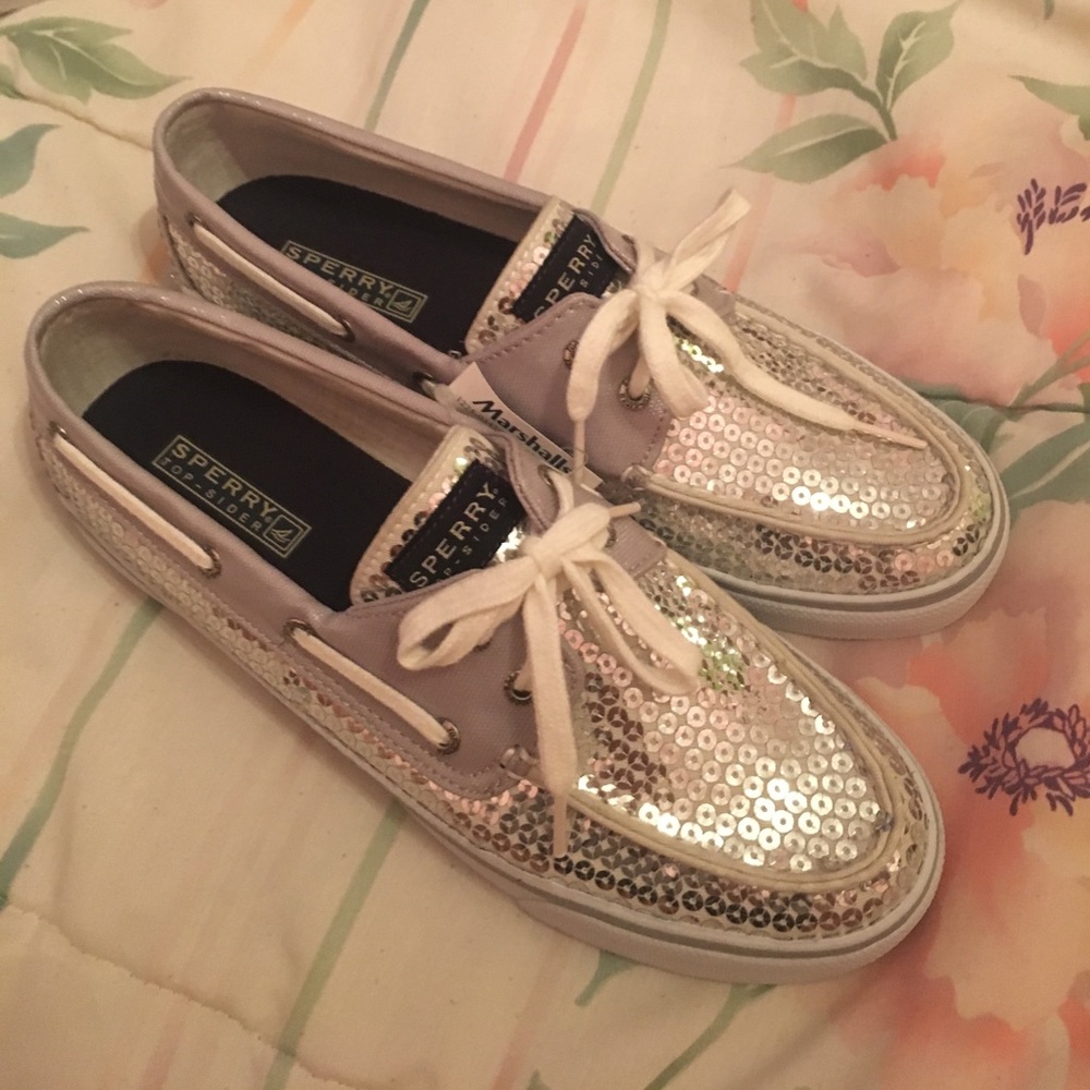 Women's Silver Sperry - Size 8