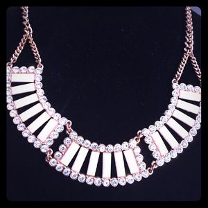 IN STOCK Rose gold and ivory necklace